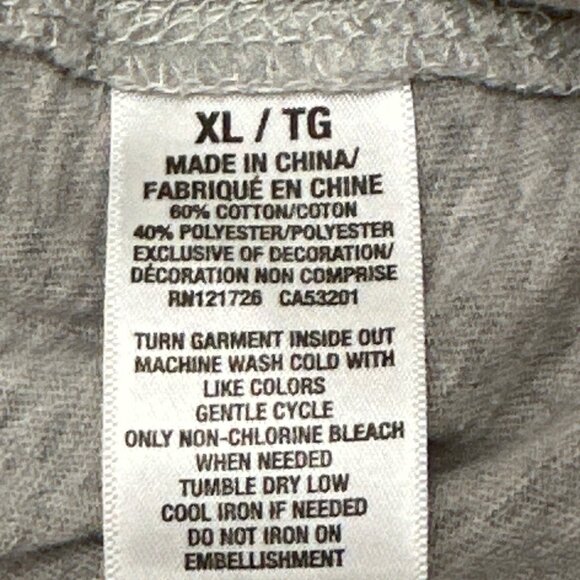 Aeropostale Est 87 Gray Short Sleeve T Shirt Teal Logo Size XLarge - Picture 7 of 8